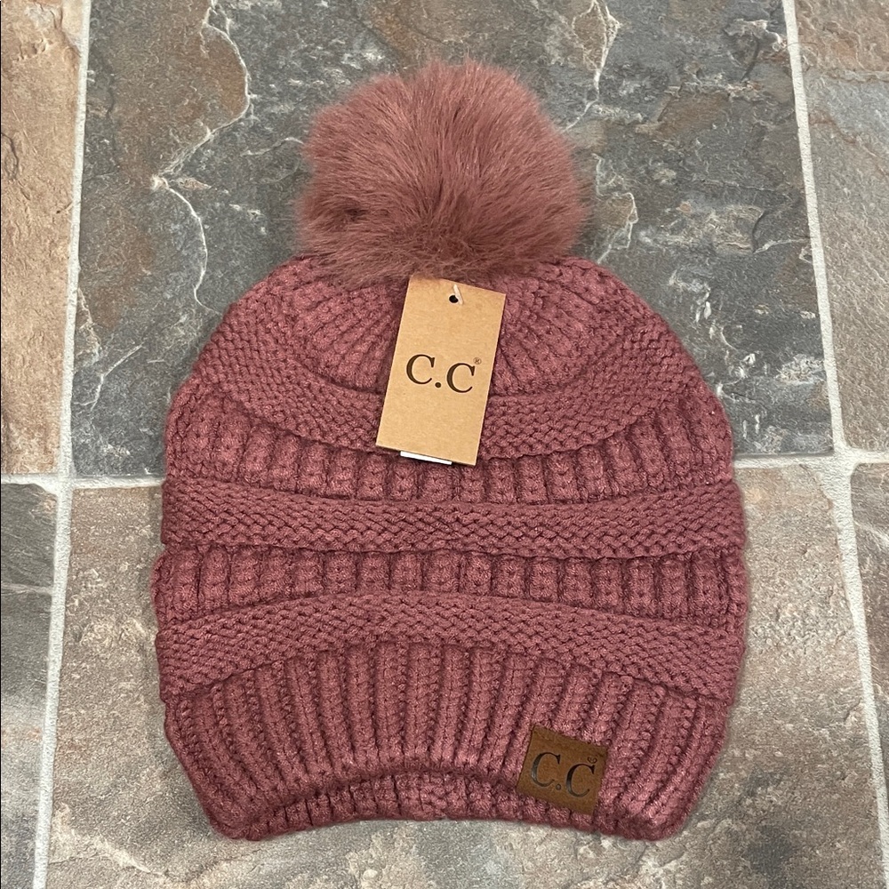 C.C Pom Pom Beanie - Pink